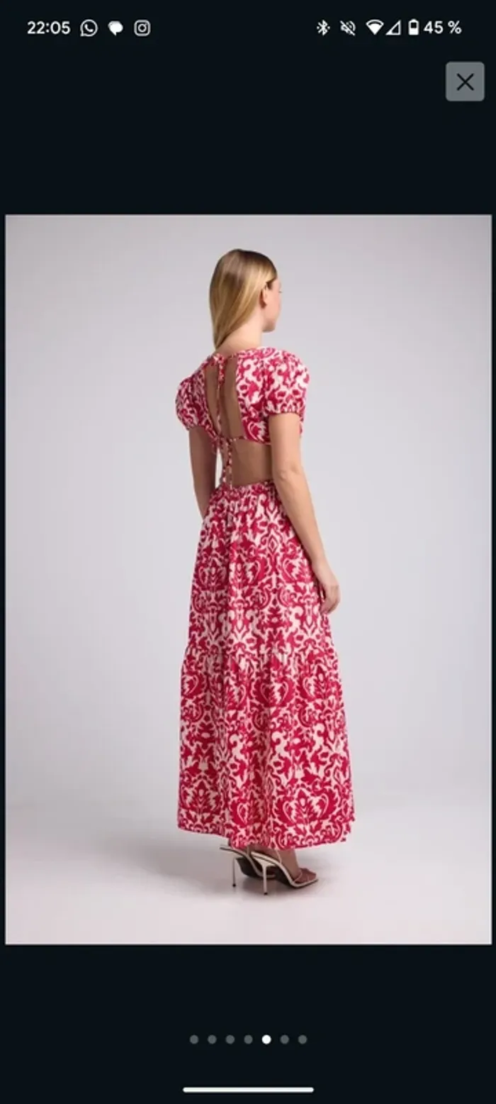 Robe Navy Vera Fushia Taille L - photo numéro 7