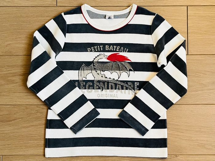 Pyjama chaud en velours collection Noël Petit bateau T-8 ans - photo numéro 5