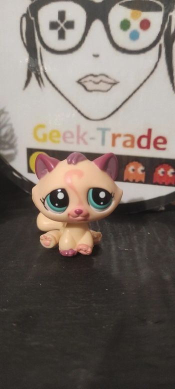 littlest petshop pet shop hasbro lps tabby cat chat de gouttière authentic 1919