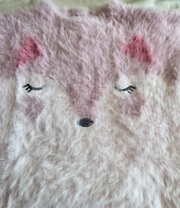 Gemo robe Mailles Peluche Vieux Rose 6 mois Très bon état - photo numéro 3