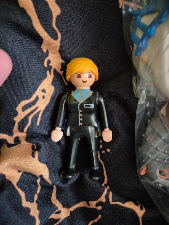 Policière bateau de douane playmobil