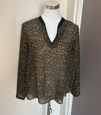 One step, Blouse haut top imprimé femme,  taille 36
