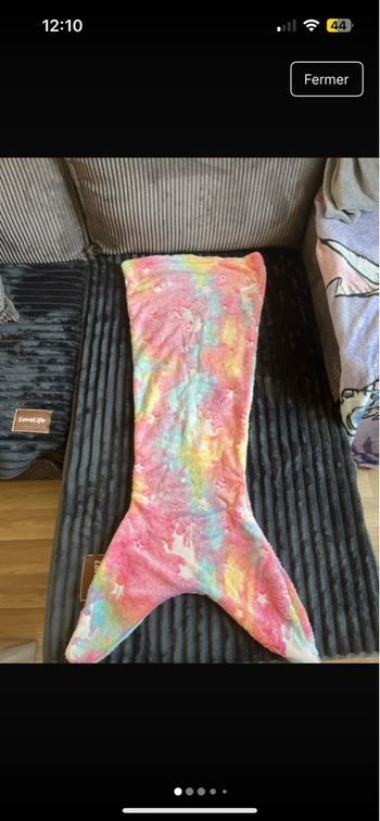 Plaid queue de sirène enfant