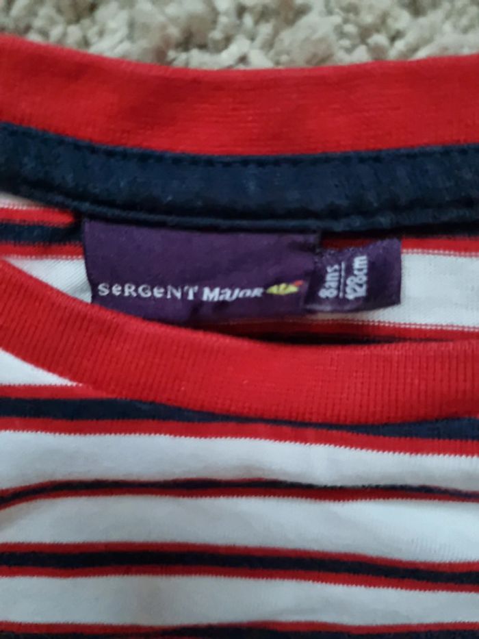 Tee shirt manches longues garçon Sergent Major taille 8 ans - photo numéro 4