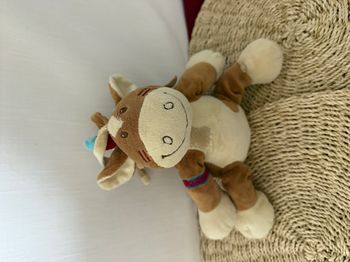 NOUKIE'S DOUDOU PETIT CHEVAL PINTO MARRON INDIEN MUSICAL