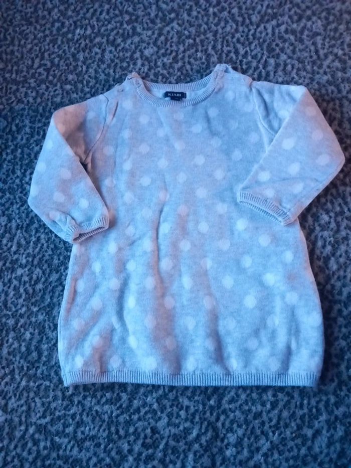 Robe pull taille 9mois kiabi 9kg 69/72cm - photo numéro 1
