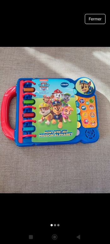 Mon livre jeu mission alphabet pat patrouille