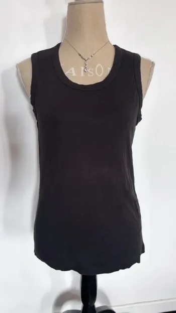 💕 débardeur noir basique taille 36 s #undiz