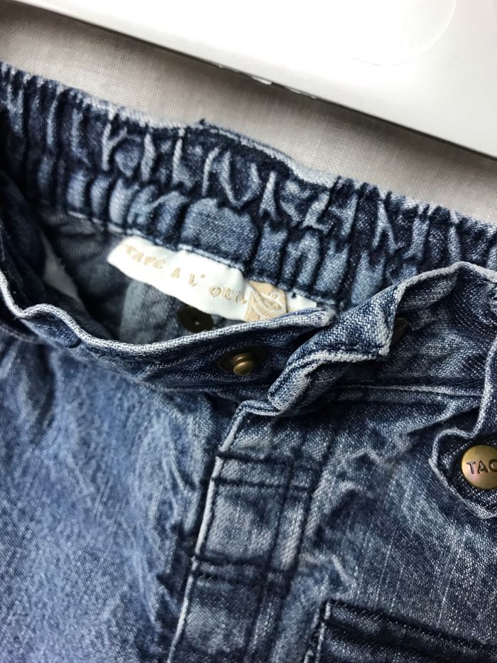 Jeans fleurs roses 12 mois tape à l’œil - photo numéro 4