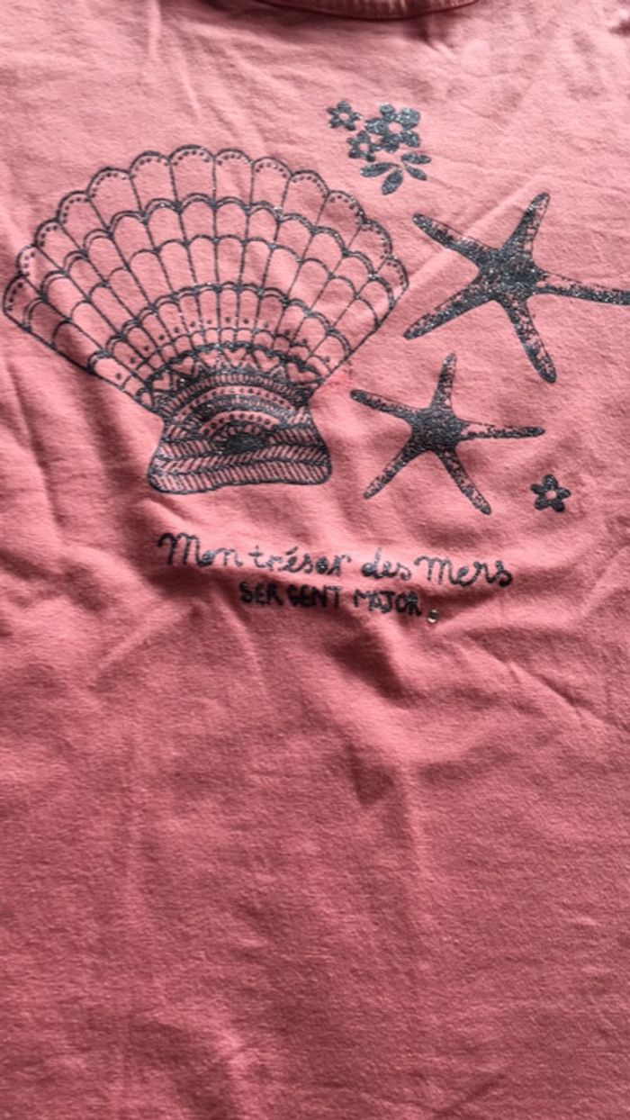 T-shirt mon trésor des mers sergent major taille 8 ans - photo numéro 2