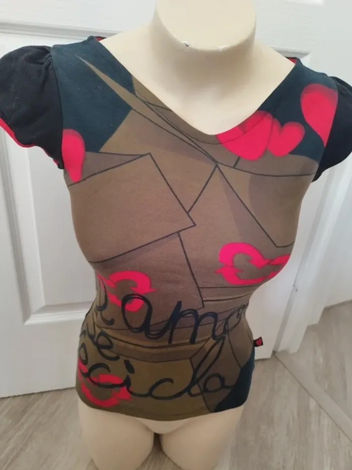 Top coloré femme S Mermelada de amor - photo numéro 2