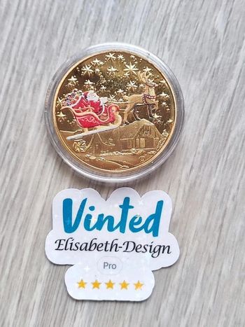 Pièce commémorative de Noël neuve