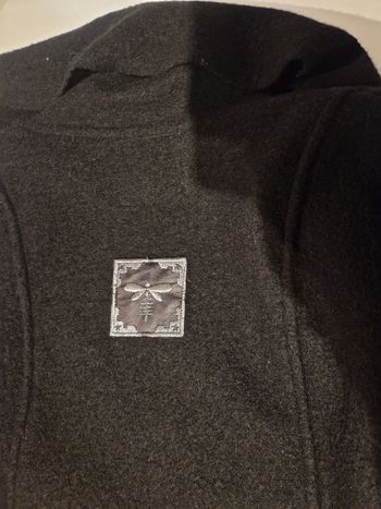 Joli manteau noir 100% laine, taille 36