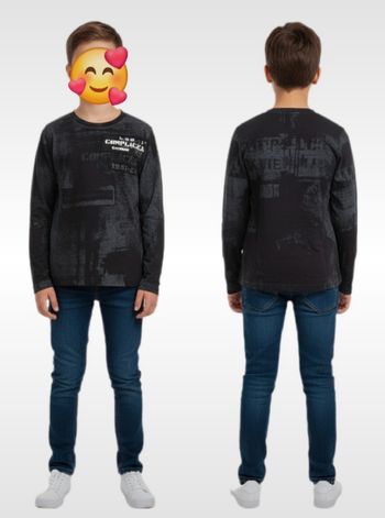Tee-shirt manches longues effet délavé complices extrême