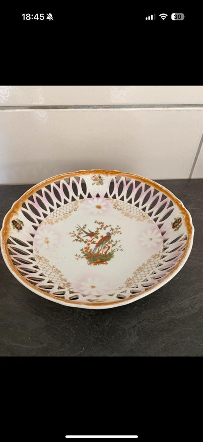 Ensemble de 2 assiettes porcelaines vintages  🍽 - photo numéro 2