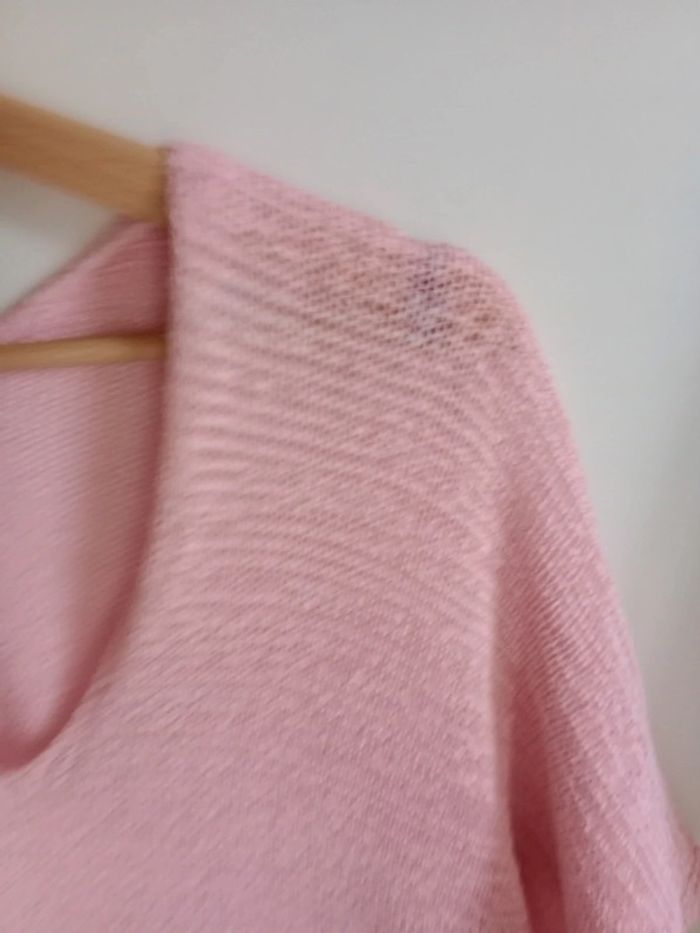 Top femme 40 ajouré rose c77 - photo numéro 12