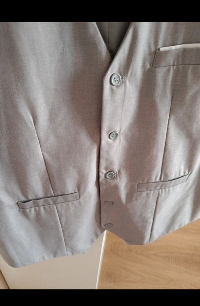 Gilet boléro gris homme taille L 50 - photo numéro 3