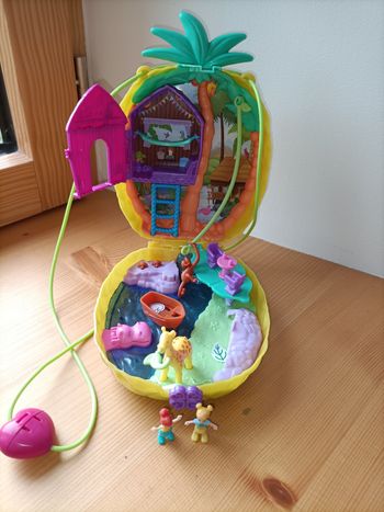 Polly pocket ananas sac à surprises safari Mattel complet très bon état 