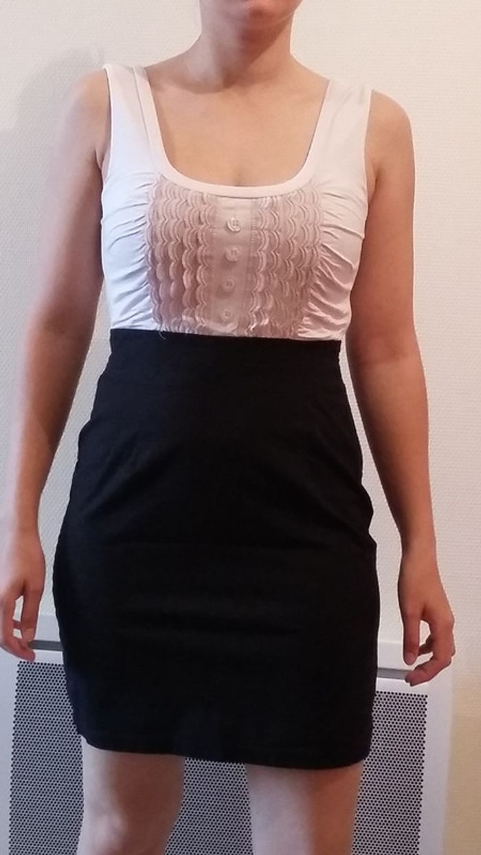 Robe Noire et beige