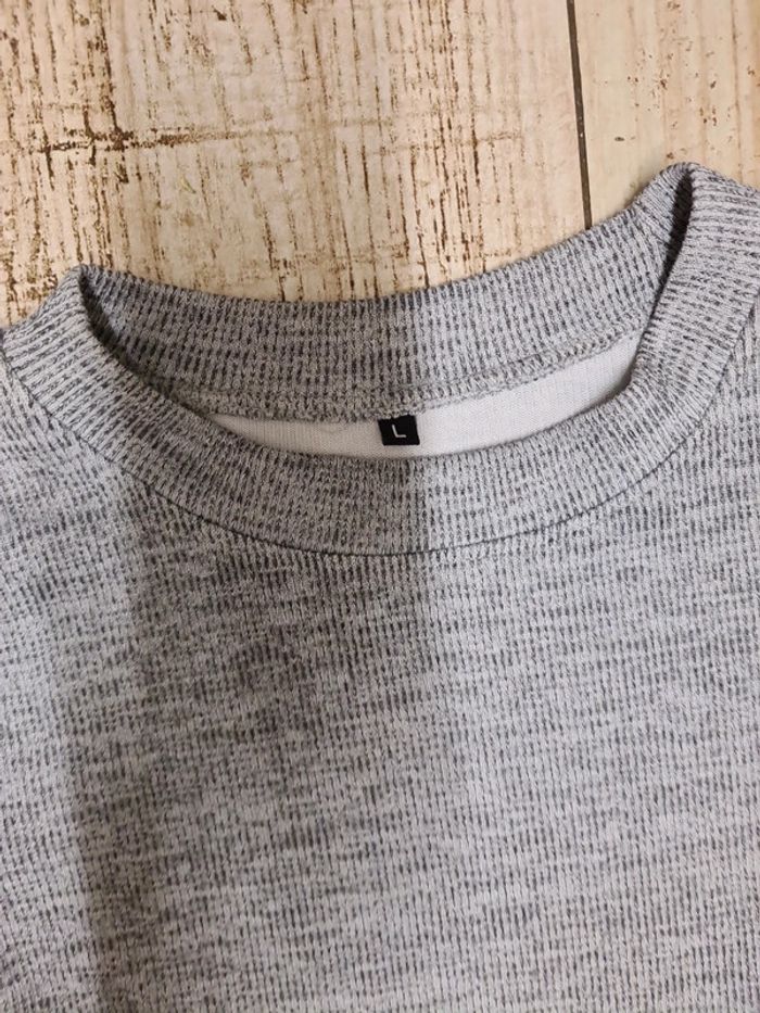 Robe chaussette grise extensible L - photo numéro 2