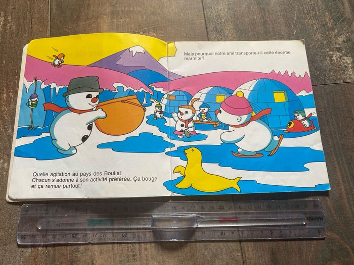 Livre bouli bonhomme neige hemma 1989 antenne 2 anniversaire lune - photo numéro 3
