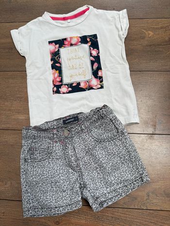 Ensemble été léopard 3 ans