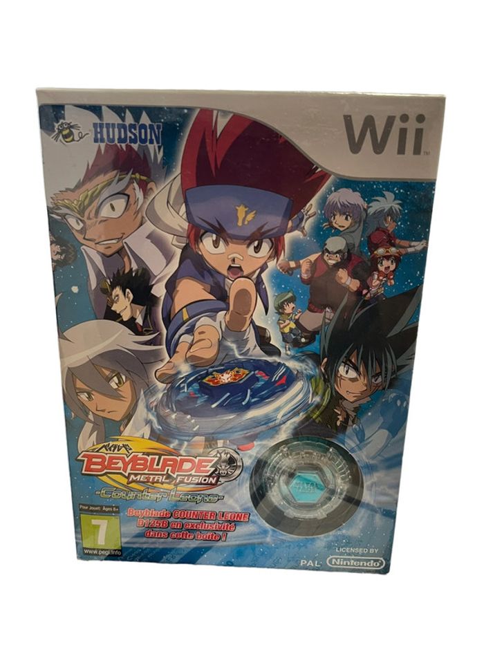 Jeu vidéo Beyblade Métal Fusion Counter Leone sur console Nintendo Wii neuf