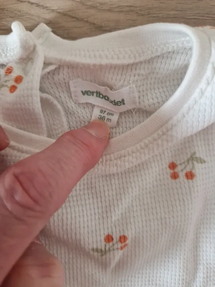 Pyjamas shorts fille Verbaudet – taille 36 mois - photo numéro 4