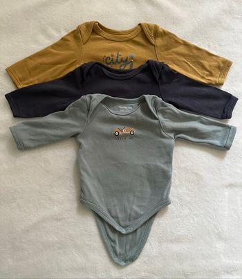 Lot de 3 bodies Vertbaudet