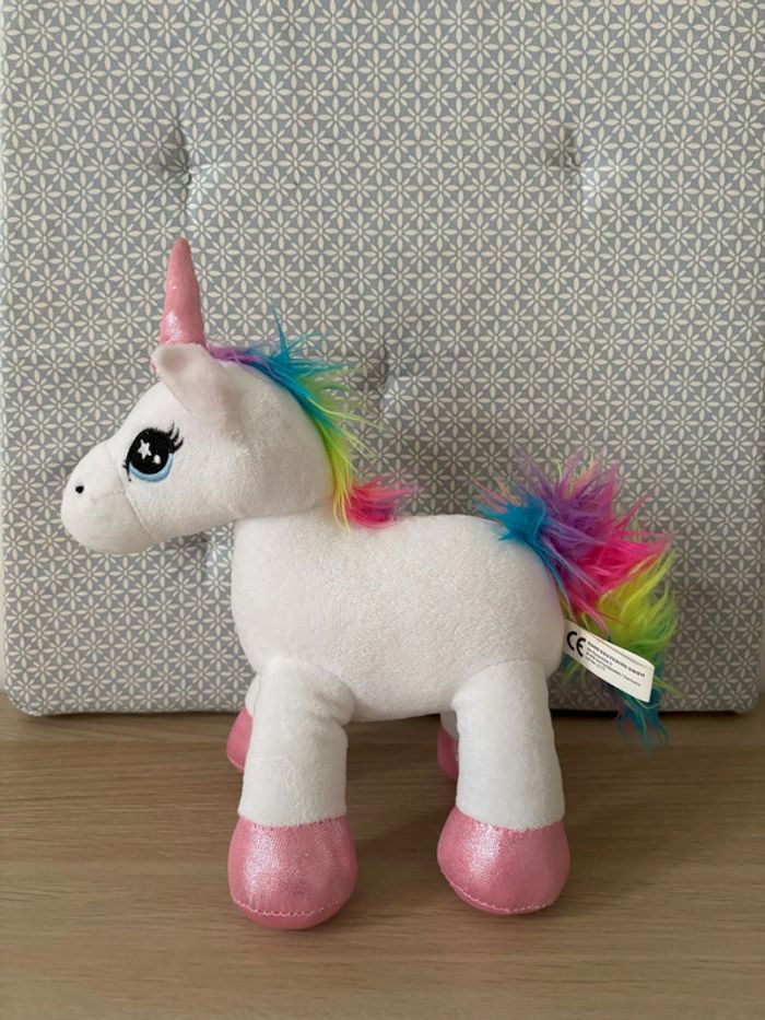 Peluche Licorne "Arc-En-Ciel" - photo numéro 2