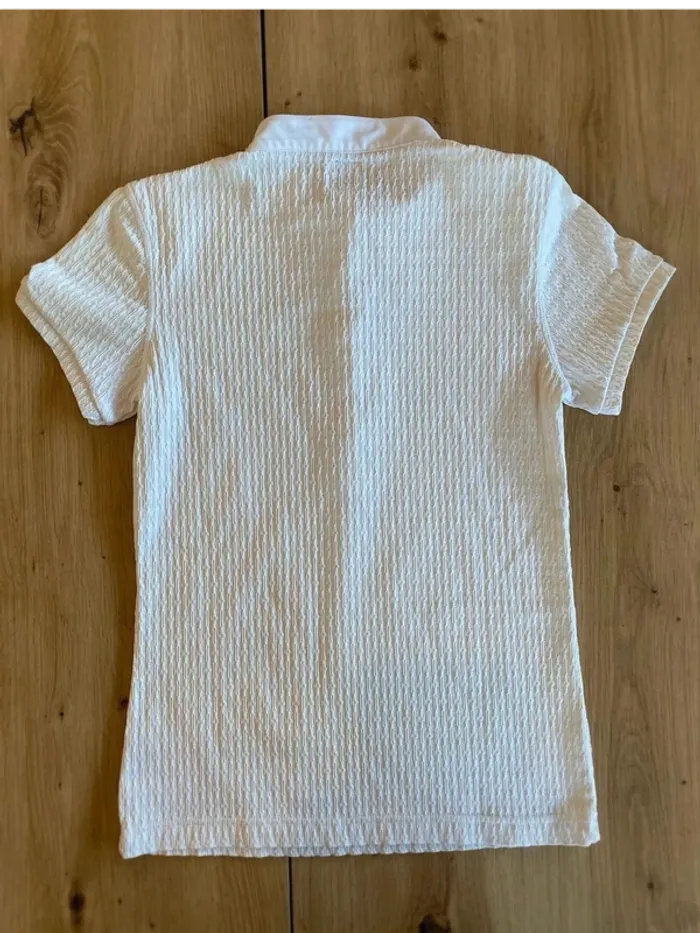 Polo Anna Scarpati – Taille S – Blanc – Très Bon État - photo numéro 5