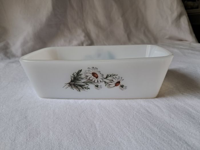 Lot 3 beurriers raviers plats Arcopal motifs fleurs ancien vintage - photo numéro 2