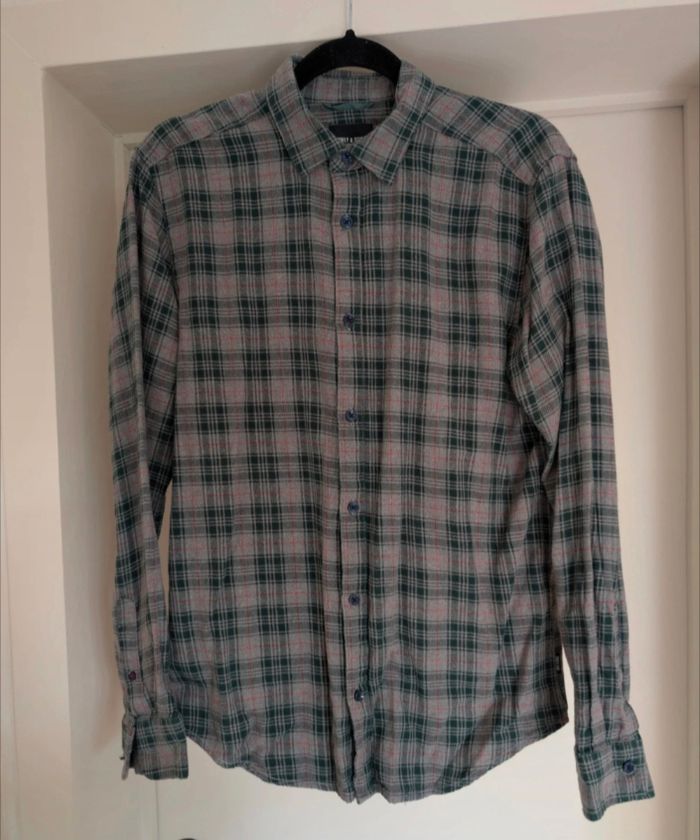 Only & Sons chemise à carreaux gris/vert - Slim - Taille M