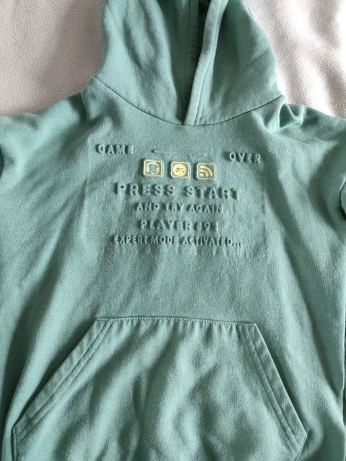 Sweat à capuche vert - photo numéro 2
