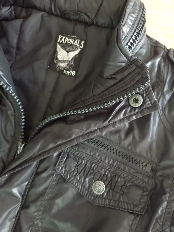 Blouson noir Kaporals T.36/38 - photo numéro 6