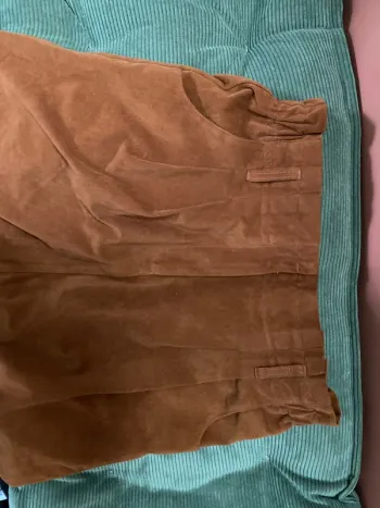 Jupe marron velours camaieu