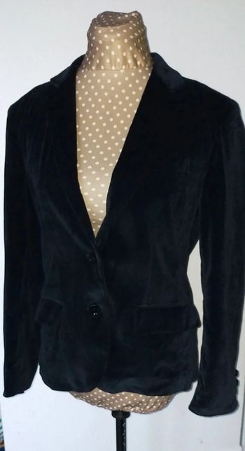 Veste femme noire vintage Grand Tier en coton, taille M, excellent état