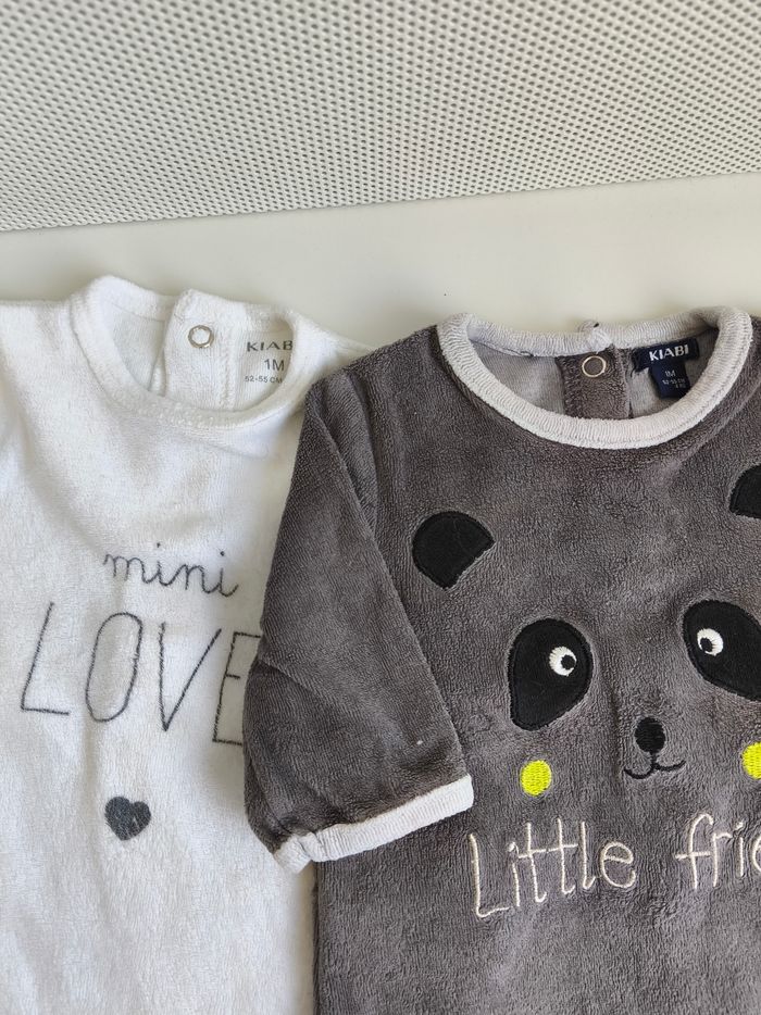 Lot de 2 pyjamas 1 mois - photo numéro 2