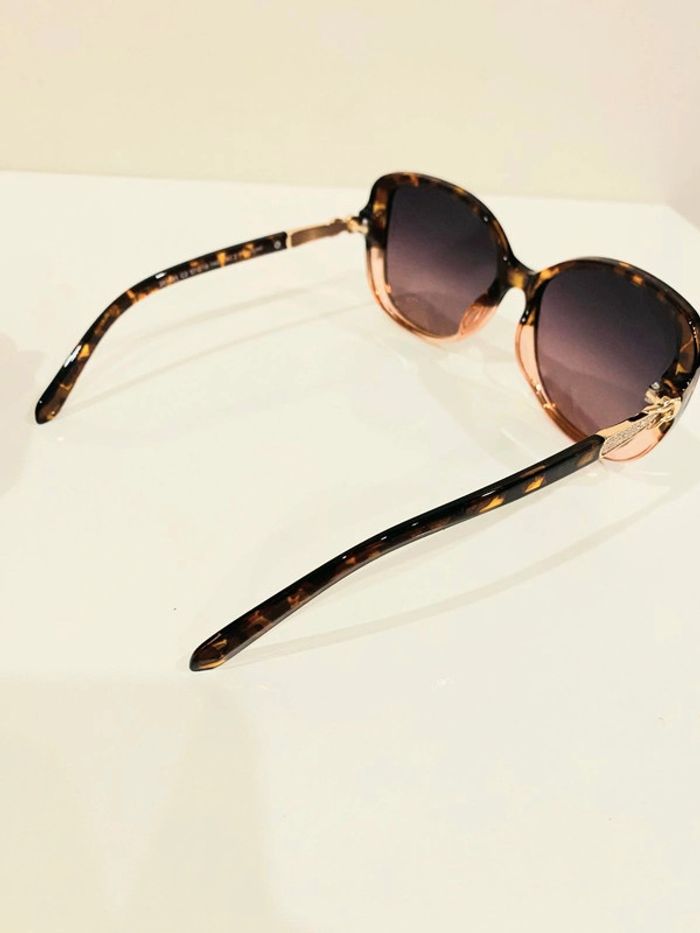 Lunette de soleil femme Polarisée marron léopard dégradés uvprotection catégorie 2 - photo numéro 5