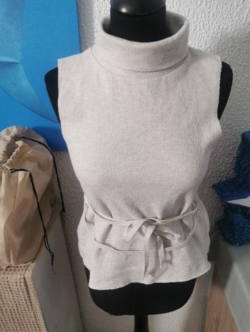 Pull sans manche zara s