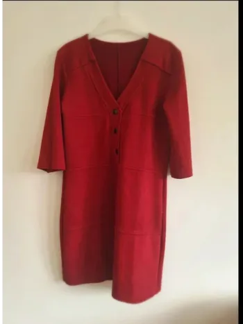 Robe 👗 velours bordeau T38-M