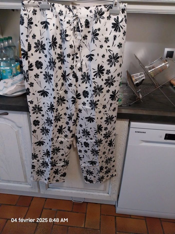 Pyjama en satin, imprimé fleurs - LA REDOUTE COLLECTIONS - TAILLE 46 - IMPRIME FLORAL - photo numéro 7