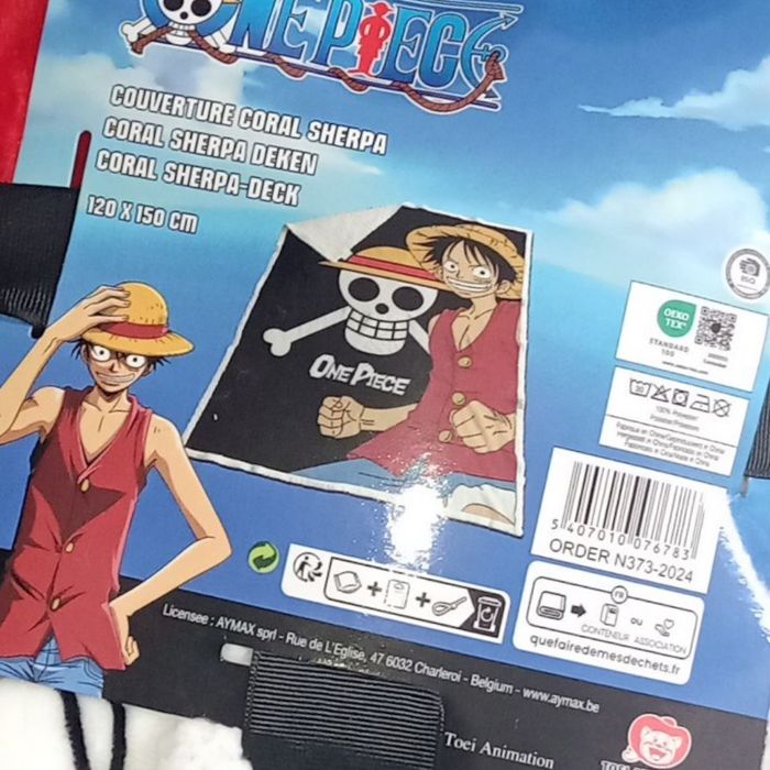 Grande couverture sherpa one piece luffy - photo numéro 3