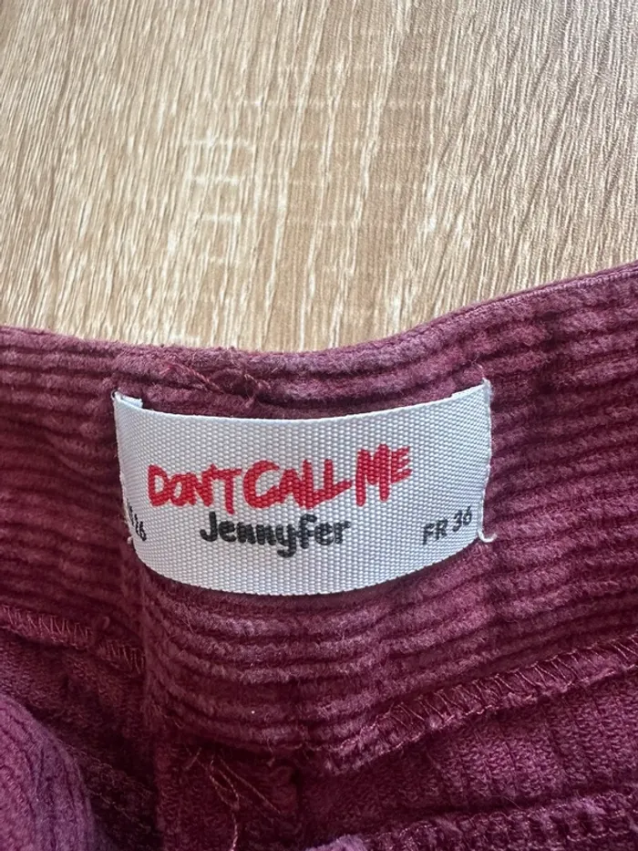 Pantalon velours bordeaux - photo numéro 5