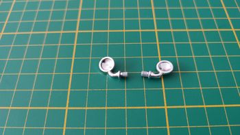 Lot rétroviseurs chromé droit gauche 30641027 + 30641037 pièce détachée Playmobil #E17