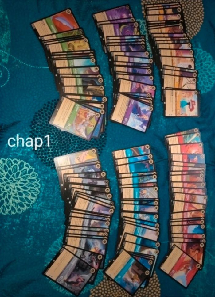 Lot de carte lorcana co/unco chap1 Fr