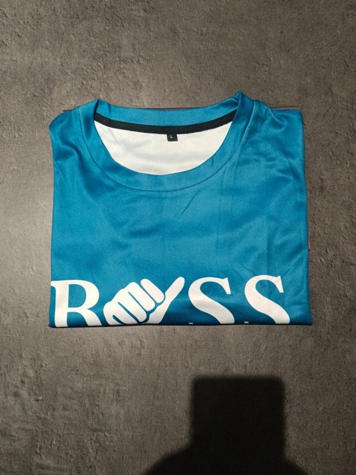 Maillot homme "boss#. Taille L bleu orange - photo numéro 3