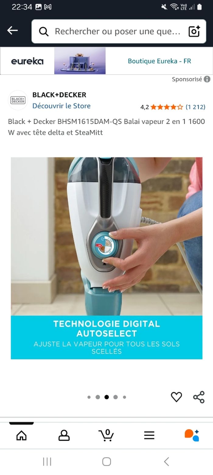 Balai vapeur black & decker - photo numéro 8