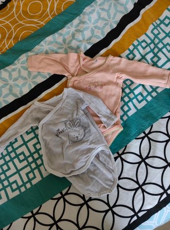 Lot body 3 mois manche longue