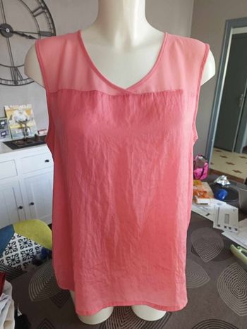 blouse rose sans manche